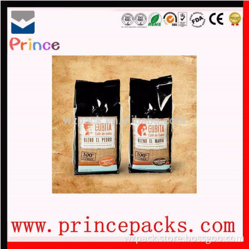 custom foil coffee packing bags vacuum food bag
